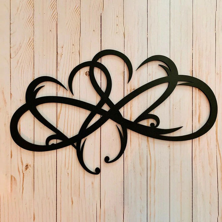 Cuore Infinito - Decorazione da Parete in Metallo