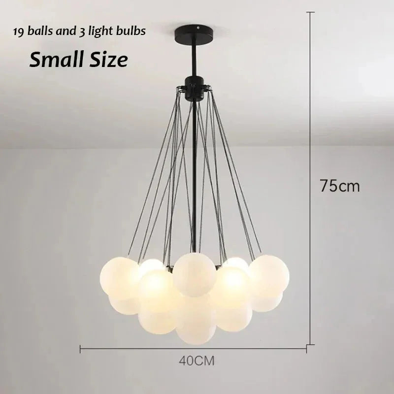 Lampadario Karlene con Palline Opache