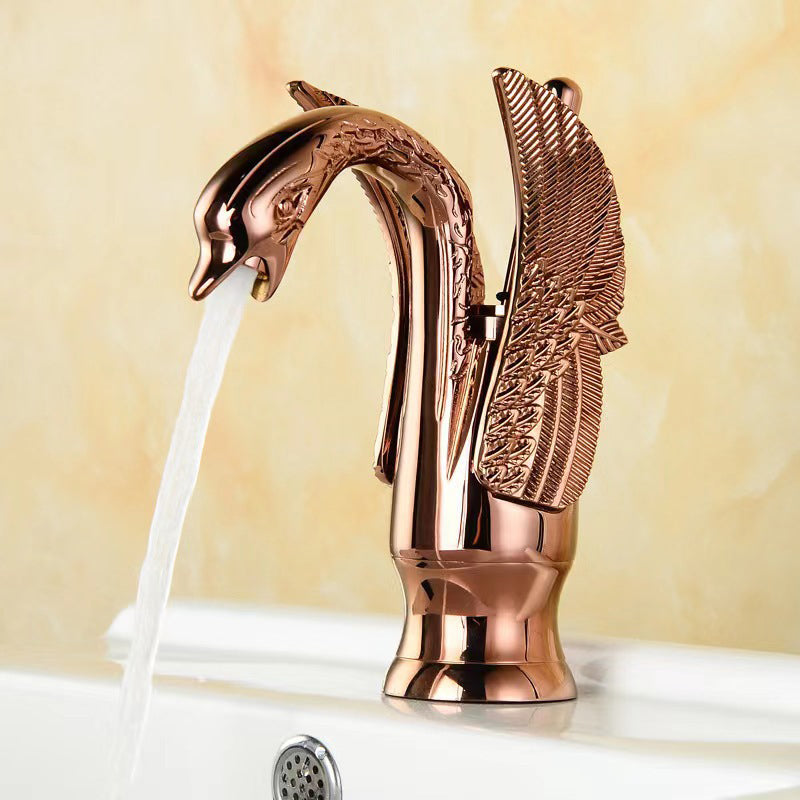Rubinetto da bagno in ottone completo per acqua calda e fredda con maniglia singola