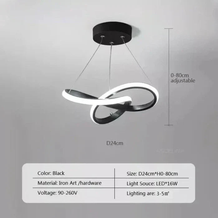 Lampada da soffitto LED moderna - WaveGlow