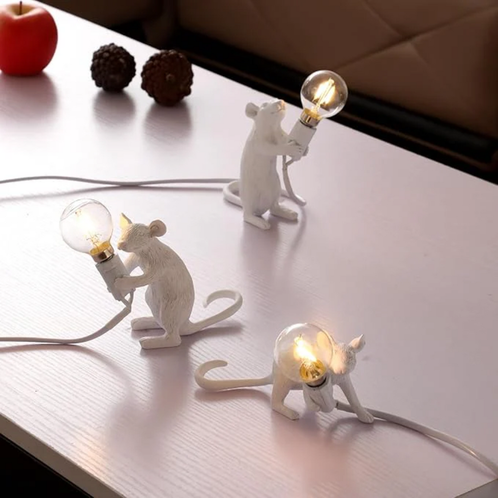 Moderna Lampada da Tavolo LED a Forma di Topo