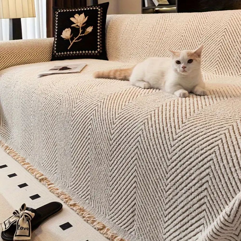 Copertura per Divano a Zigzag Stripe