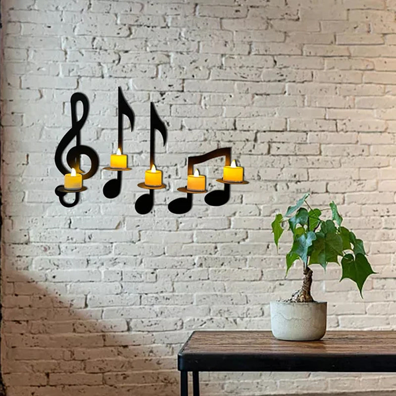 Lampada da parete musicale nera