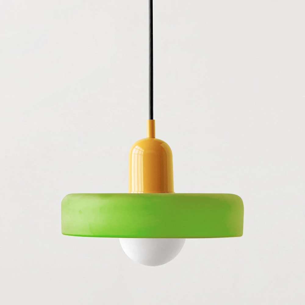ColorLoop Pendant – Lampada a sospensione artistica Bauhaus con luce calda