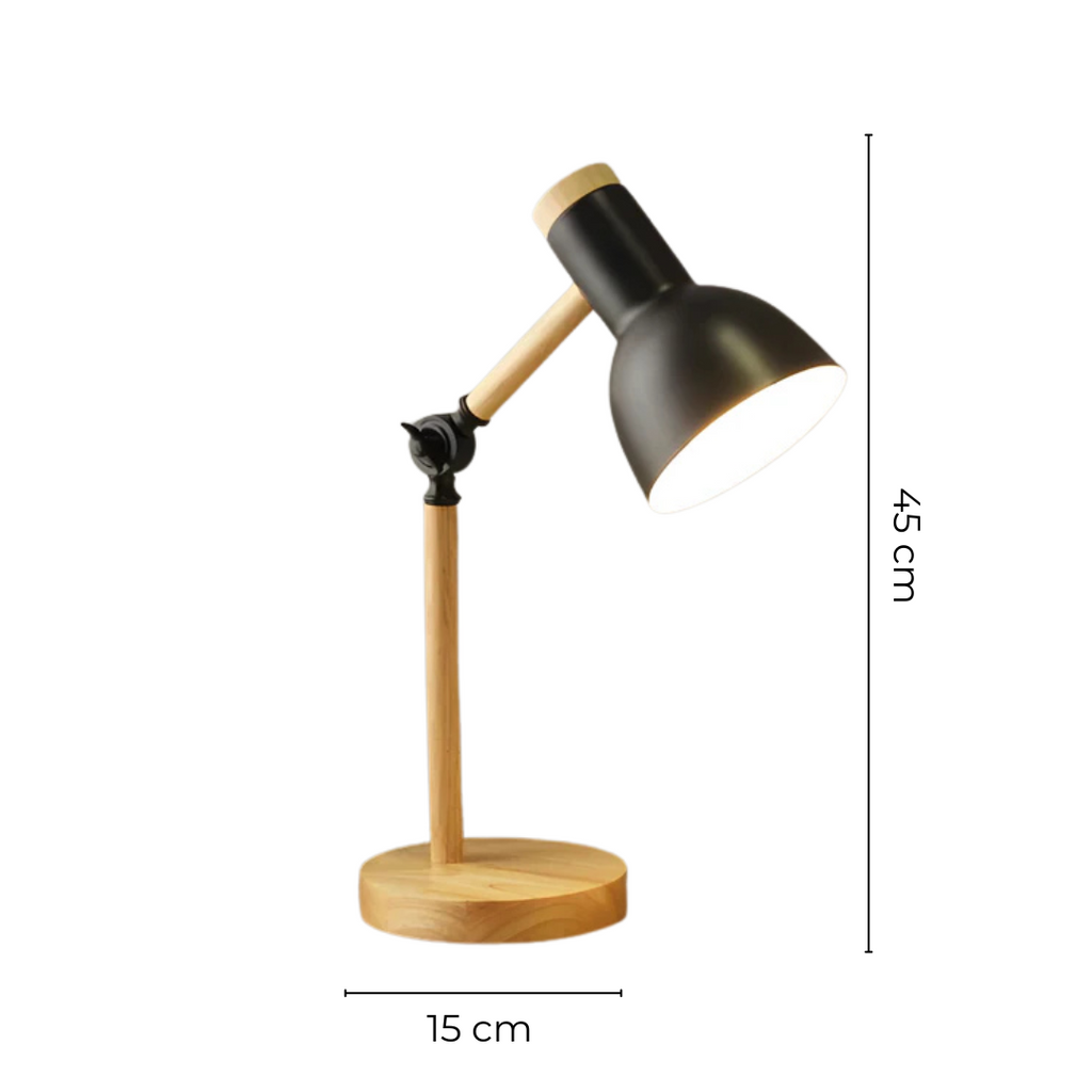 Nord - Lampada da Tavolo LED Regolabile in Legno
