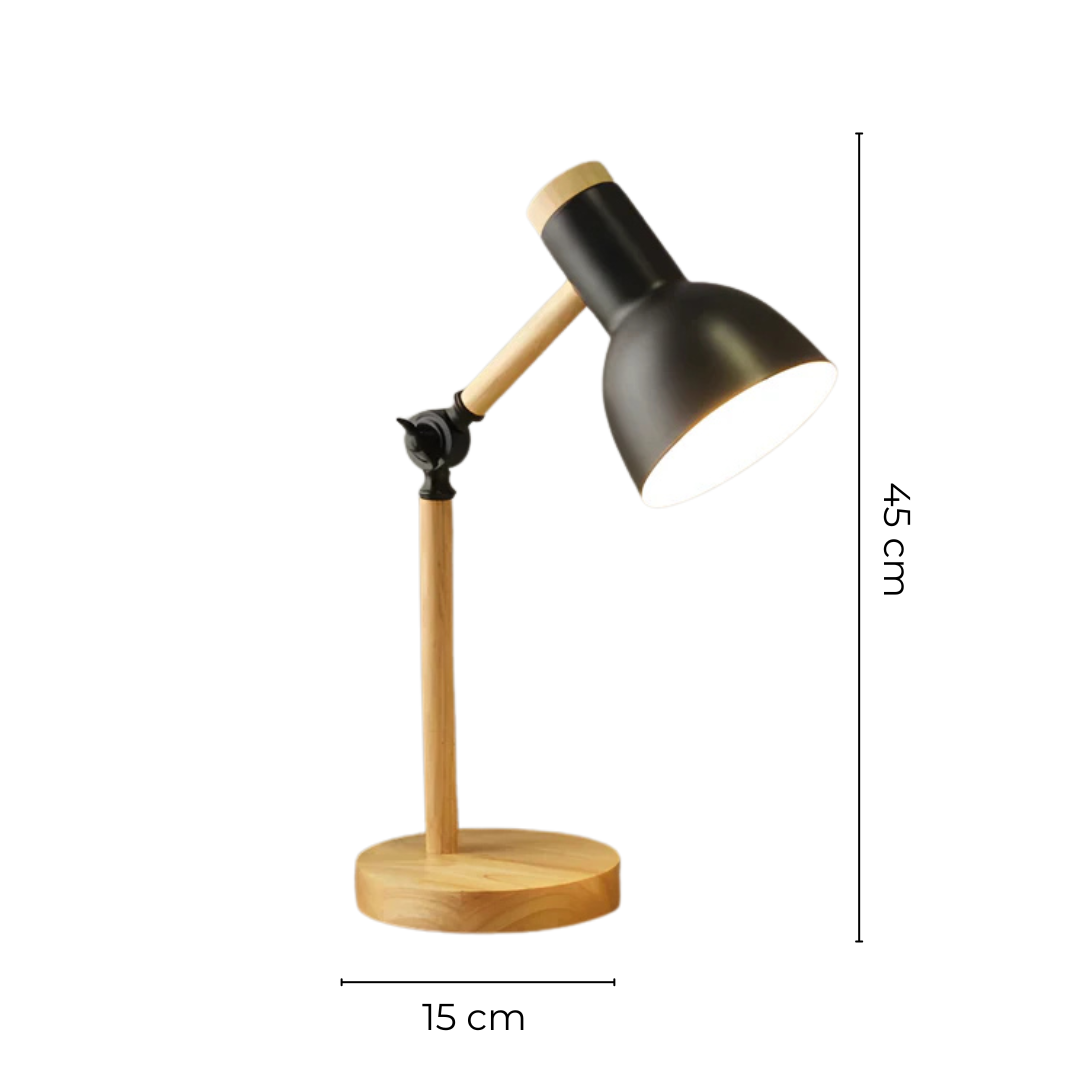 Nord - Lampada da Tavolo LED Regolabile in Legno