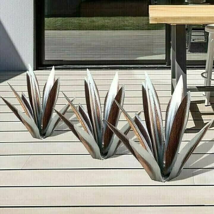 Piante di Agave Tequila in Metallo Antiruggine