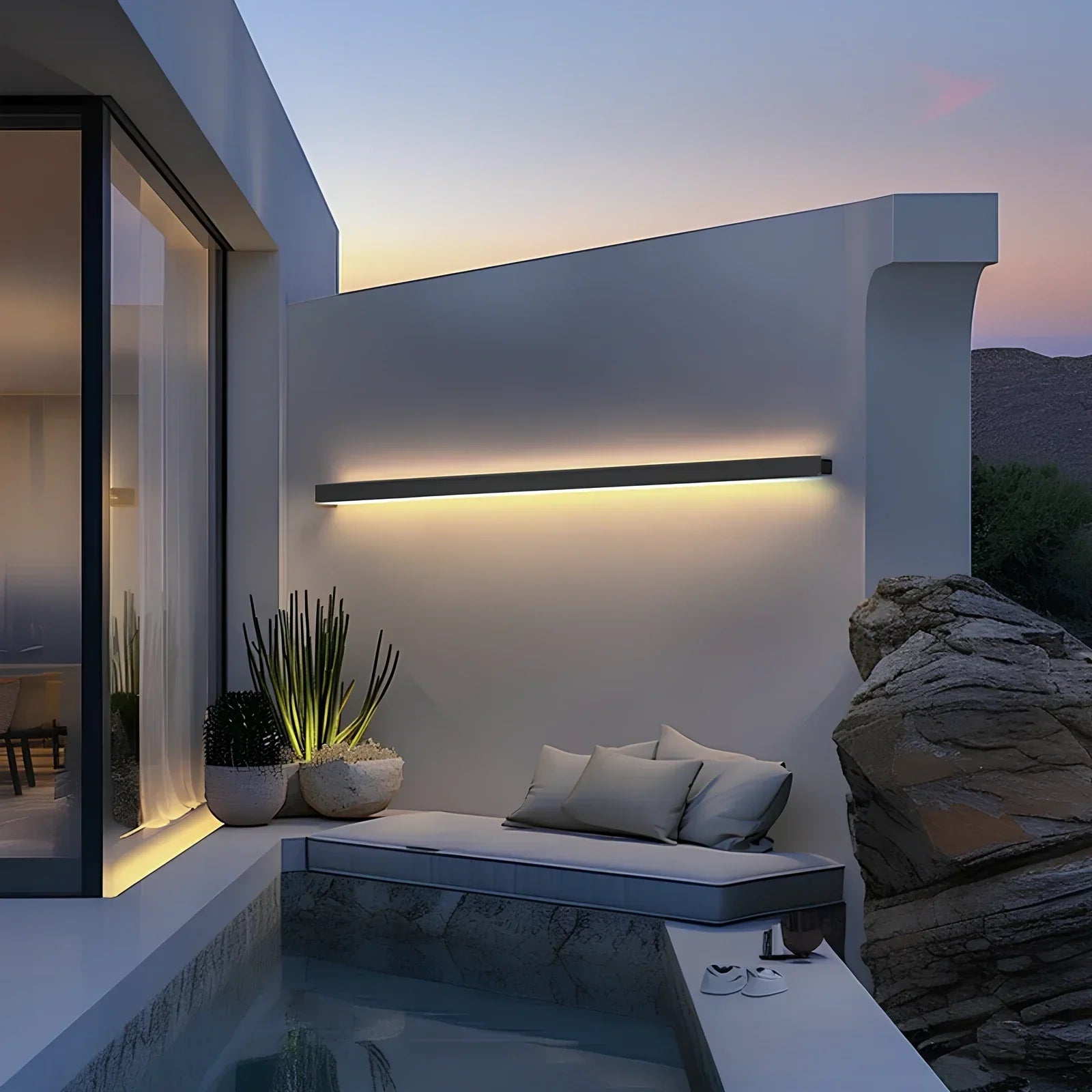 Auréno – Lampada da esterno moderna a LED in ferro battuto e alluminio