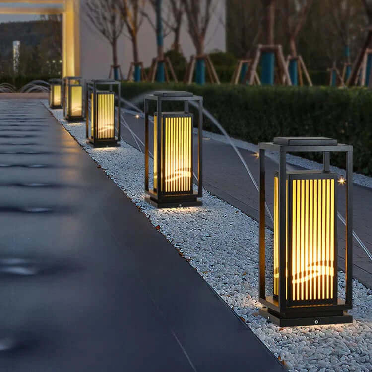 Lampione da Esterno a LED Solare, Lampada da Giardino Impermeabile