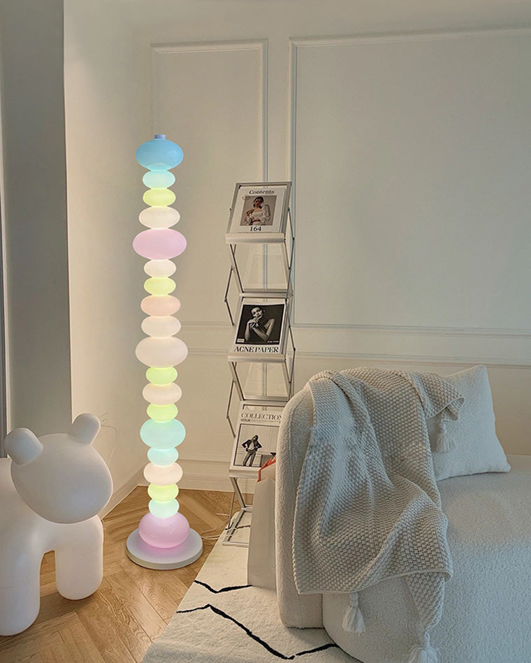 Avenora | Lampada da Terra Scultorea con LED da 2400lm per Soggiorni Moderni