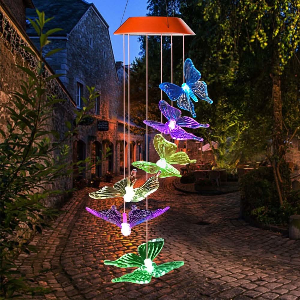 Lampade a Farfalla Solari – Illuminazione Colorata per il Giardino