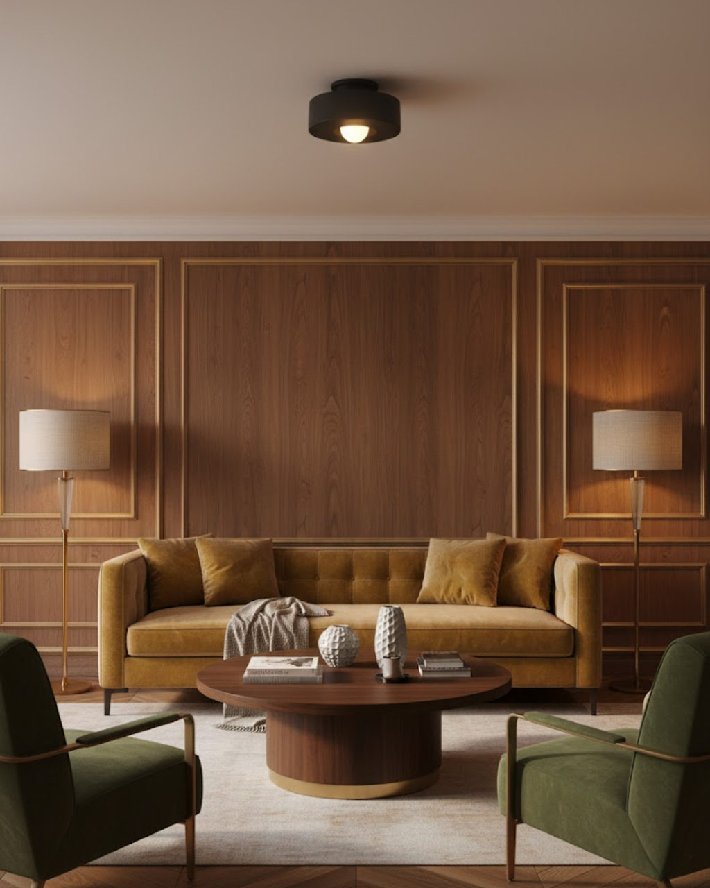 Velmira | Illuminazione a soffitto scultorea a LED con luce bianca calda 3000K per interni moderni