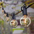 Brightown 60Ft Catene Luminose da Esterno - Luminaria a Globo LED G40 con 32 Lampadine Resistenti agli Urti