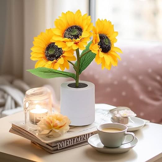 Lampada da Tavolo LED Girasole Luccicante