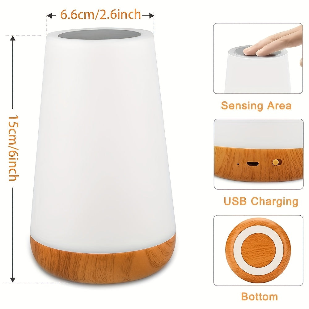 Lampada Touch Dimmerabile con 13 colori RGB – Perfetta per la Camera da Letto, Lampada da Letto e Luce Notturna