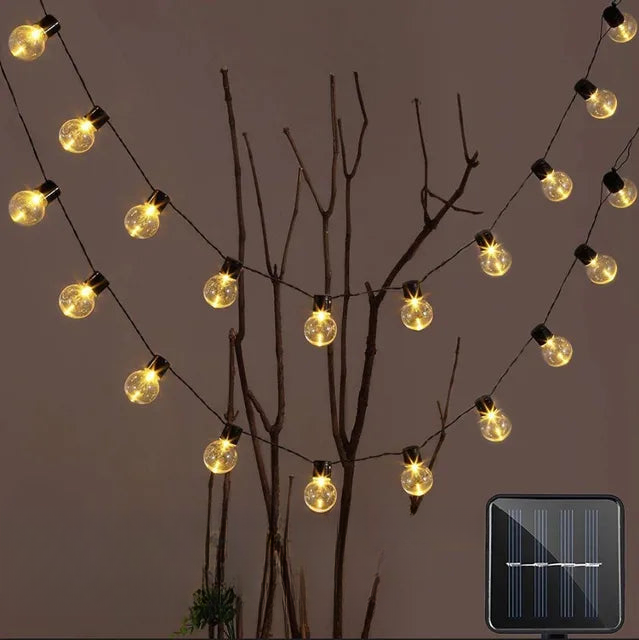Luci a Stringa Impermeabili per Esterni - Illuminazione Solare per Giardini e Terrazze