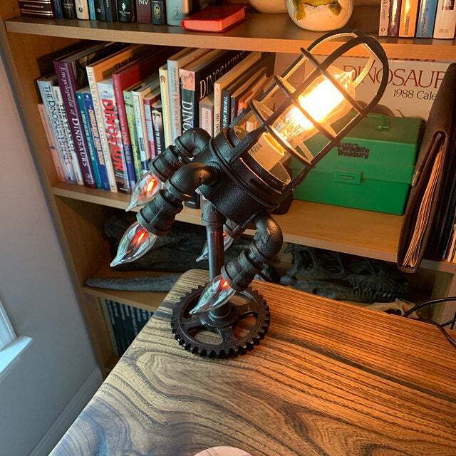 Lampada a razzo Steampunk