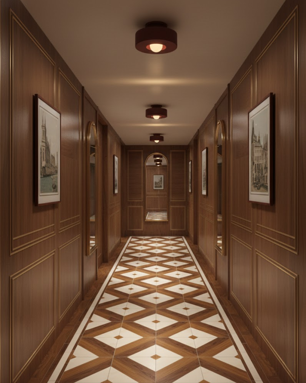 Velmira | Illuminazione a soffitto scultorea a LED con luce bianca calda 3000K per interni moderni