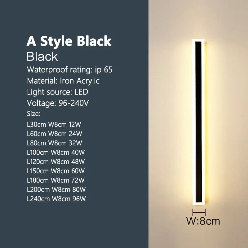 Lampada da Parete LED Impermeabile per Spazi Esterni