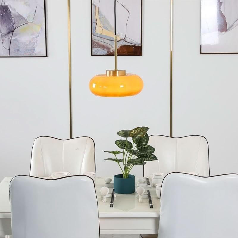 Lampada a Sospensione in Vetro – Lampada Moderna Dimmerabile a Forma di Pane