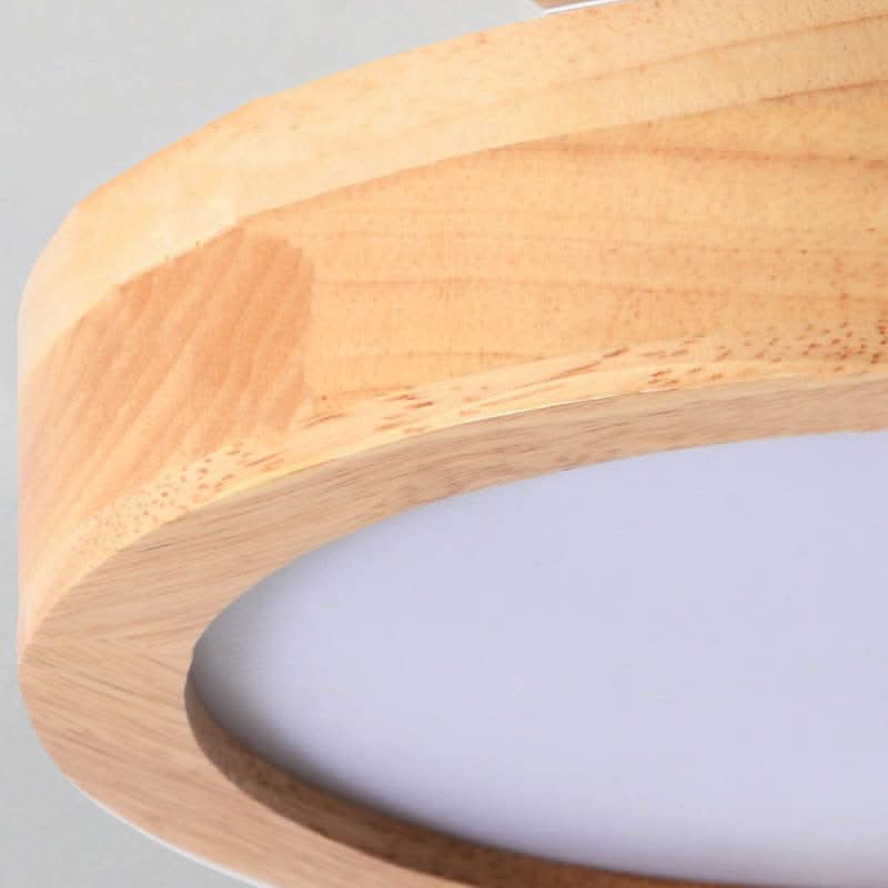 Lampada da soffitto LED in legno moderno con funzione dimmerabile