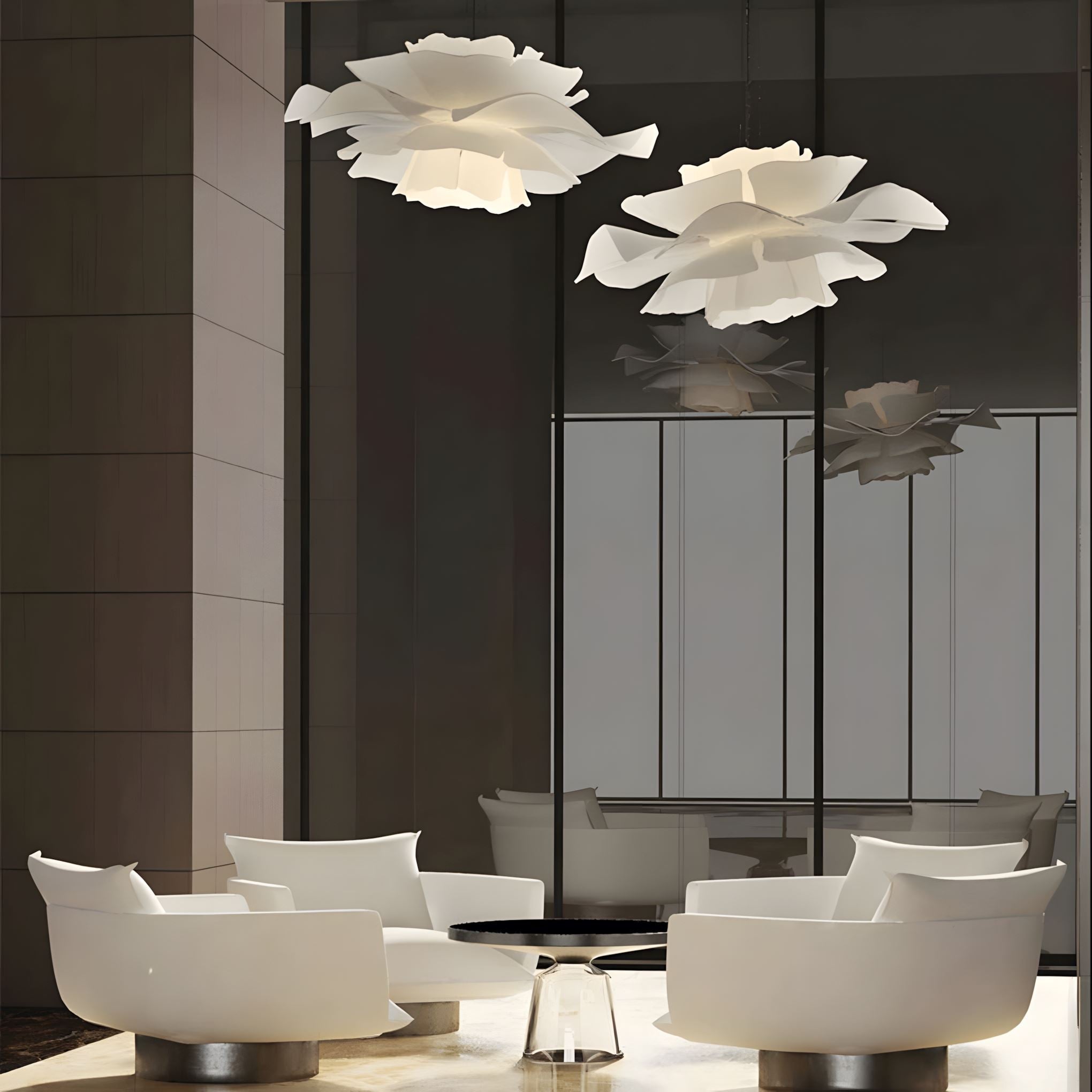 Lampada da Soffitto LED Scandinava con Motivo Floreale