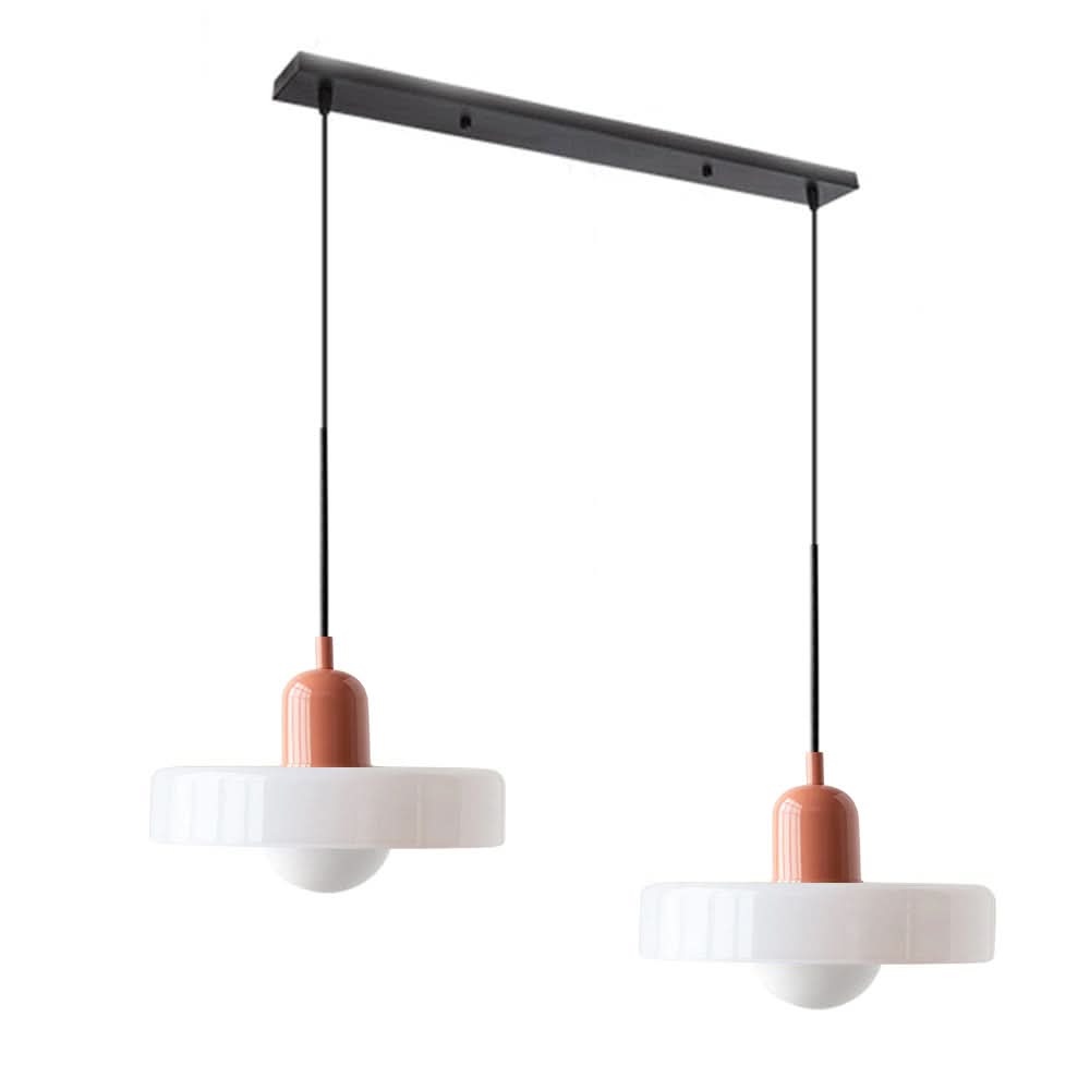 Lampada a Sospensione in Vetro Bauhaus a 2 Teste Regolabile