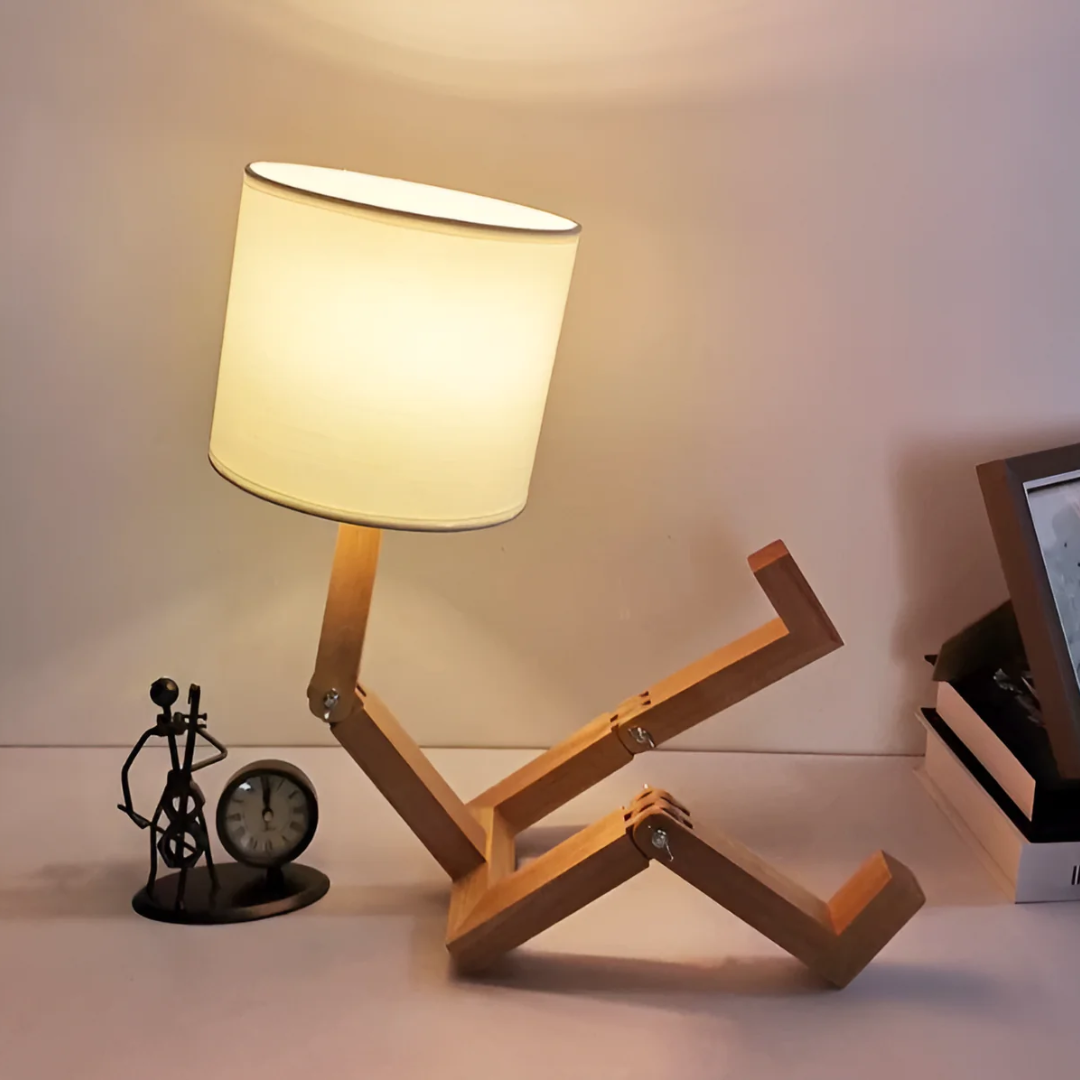 Rilna - Lampada da Tavolo in Legno Flessibile