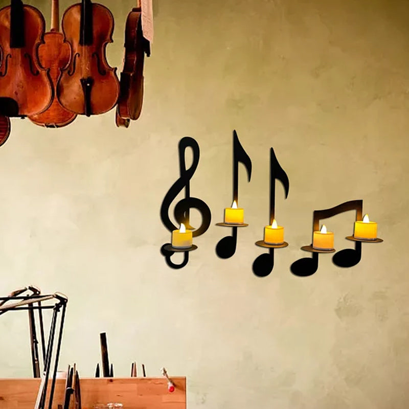 Lampada da parete musicale nera