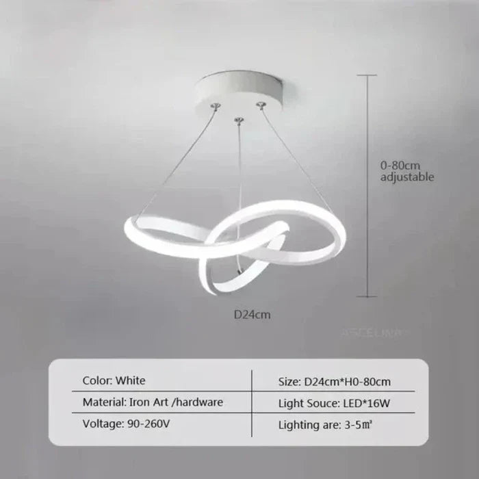 Lampada da soffitto LED moderna - WaveGlow