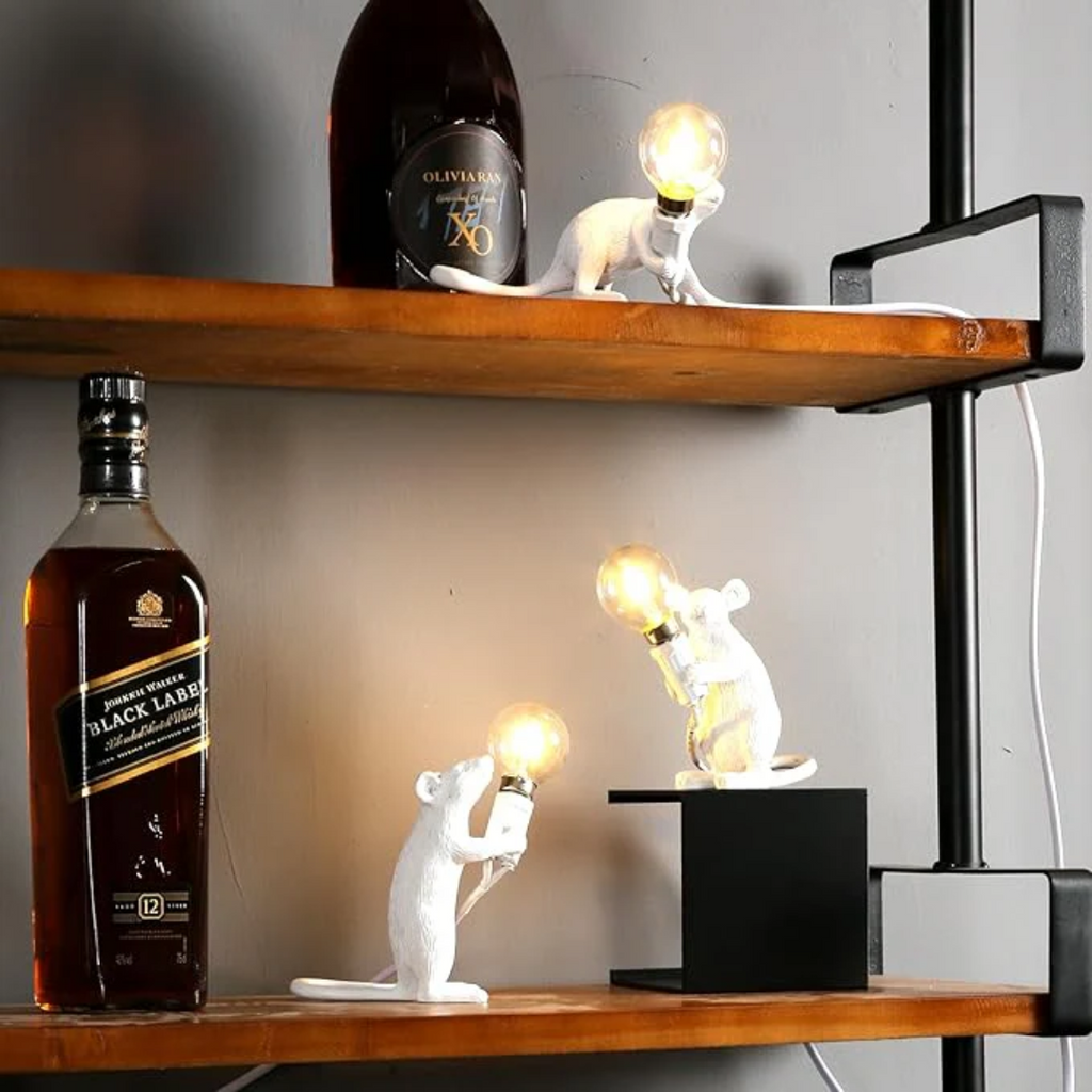 Moderna Lampada da Tavolo LED a Forma di Topo