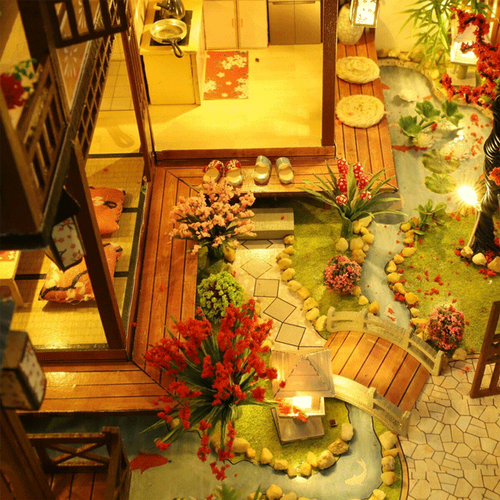 Grande Casa delle Bambole in Legno Realistica con Luci LED | Casa Giocattolo Miniatura Fai da Te