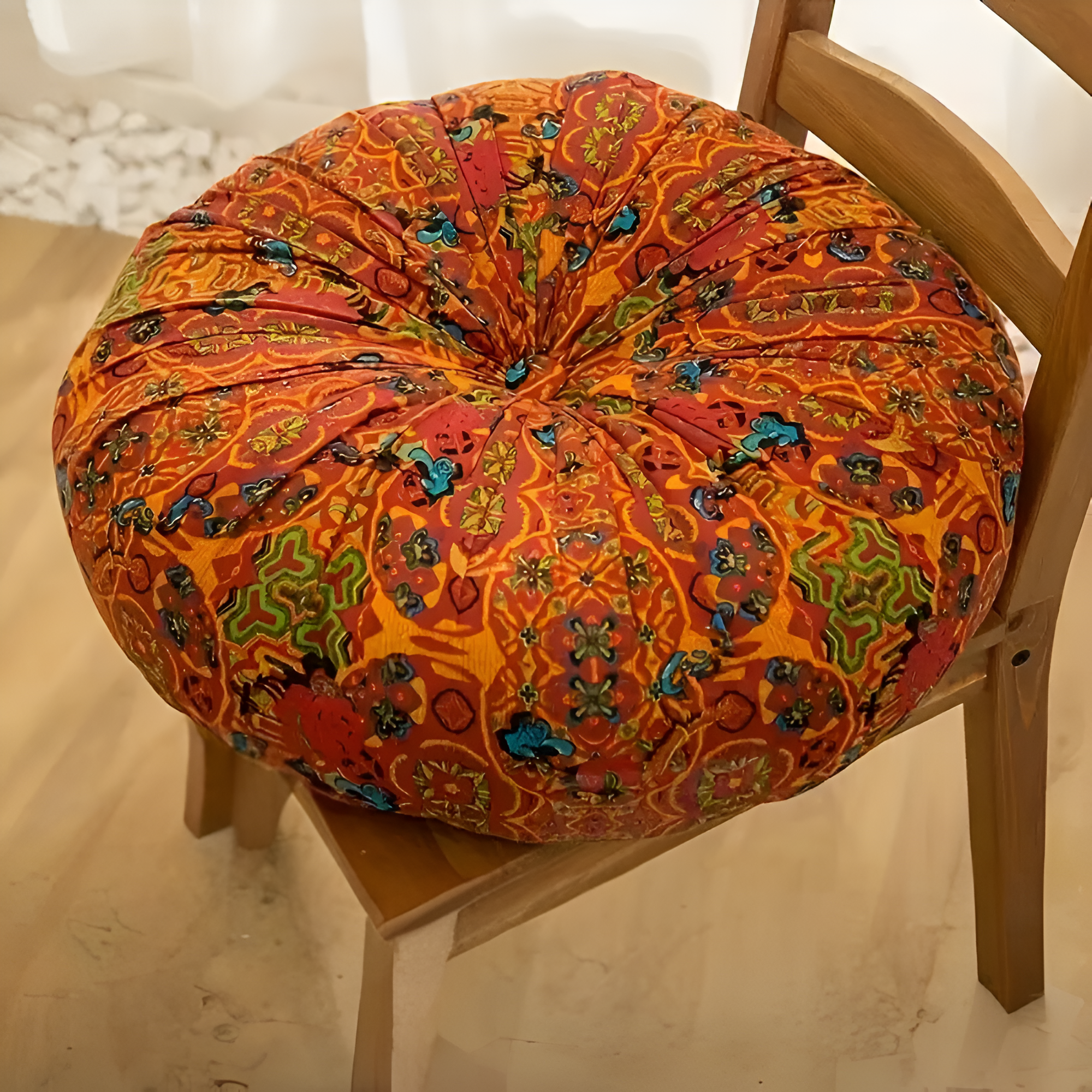 Cuscino da Terra Ricamato Bohemien