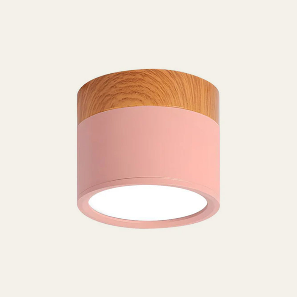 Lampada da soffitto LED moderna a montaggio a incasso cilindrica