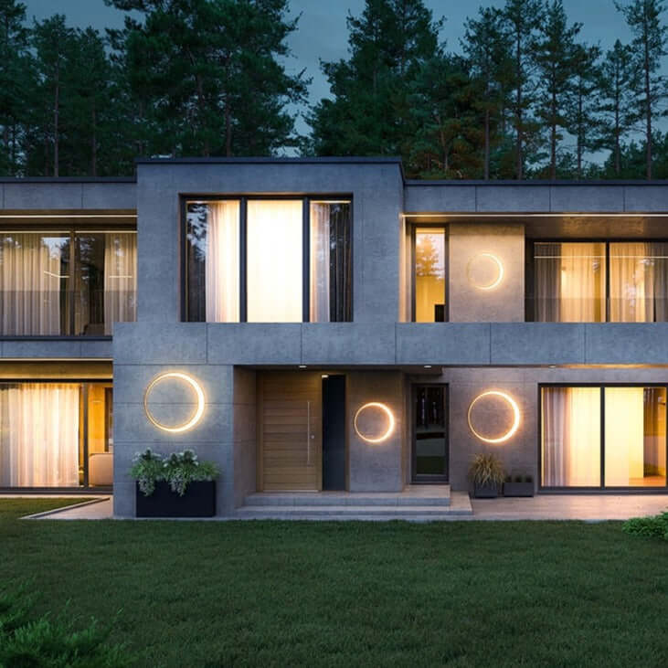 Luce da Parete LED Esterno, Impermeabile IP65, 30-80cm