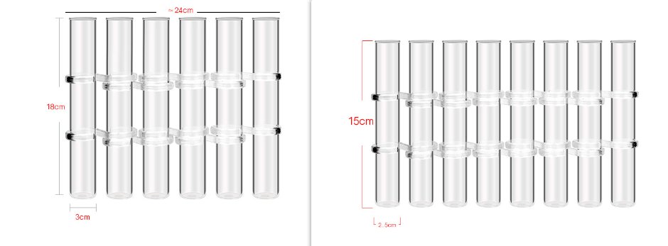 Vasi per Fiori Flessibili con Cerniere  Vaso Moderno in Vetro