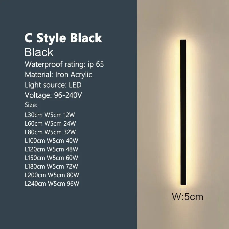 Lampada da Parete LED Impermeabile per Spazi Esterni