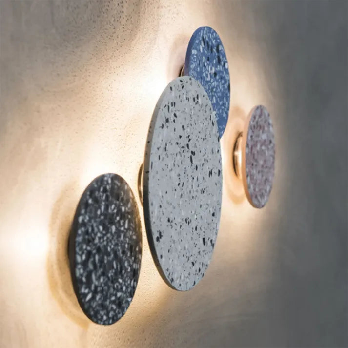 Lampada da Parete Scandinava Unico Abbinamento di Terrazzo e Luce Calda