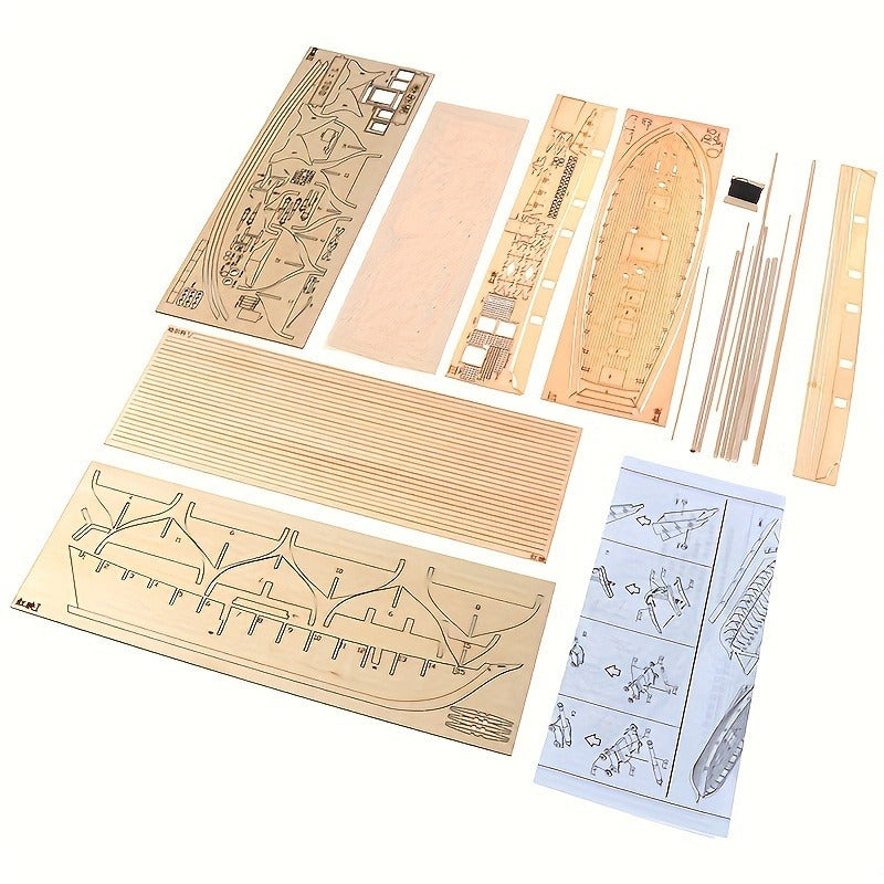 Modello di Veliero in Legno Classico – Puzzl3D Dettagliato per Amanti delle Navi