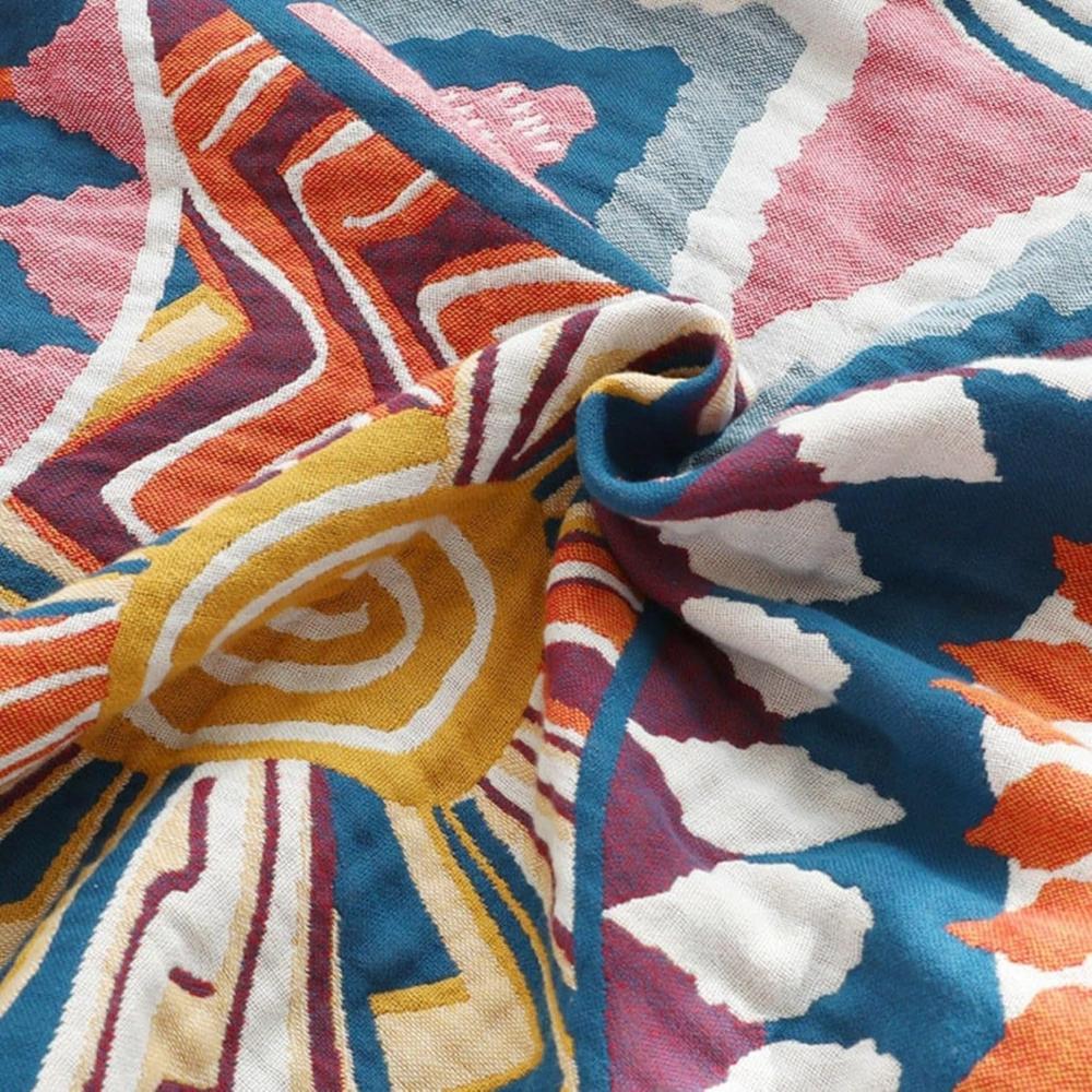 Coperta in Cotone Sunburst