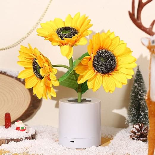Lampada da Tavolo LED Girasole Luccicante