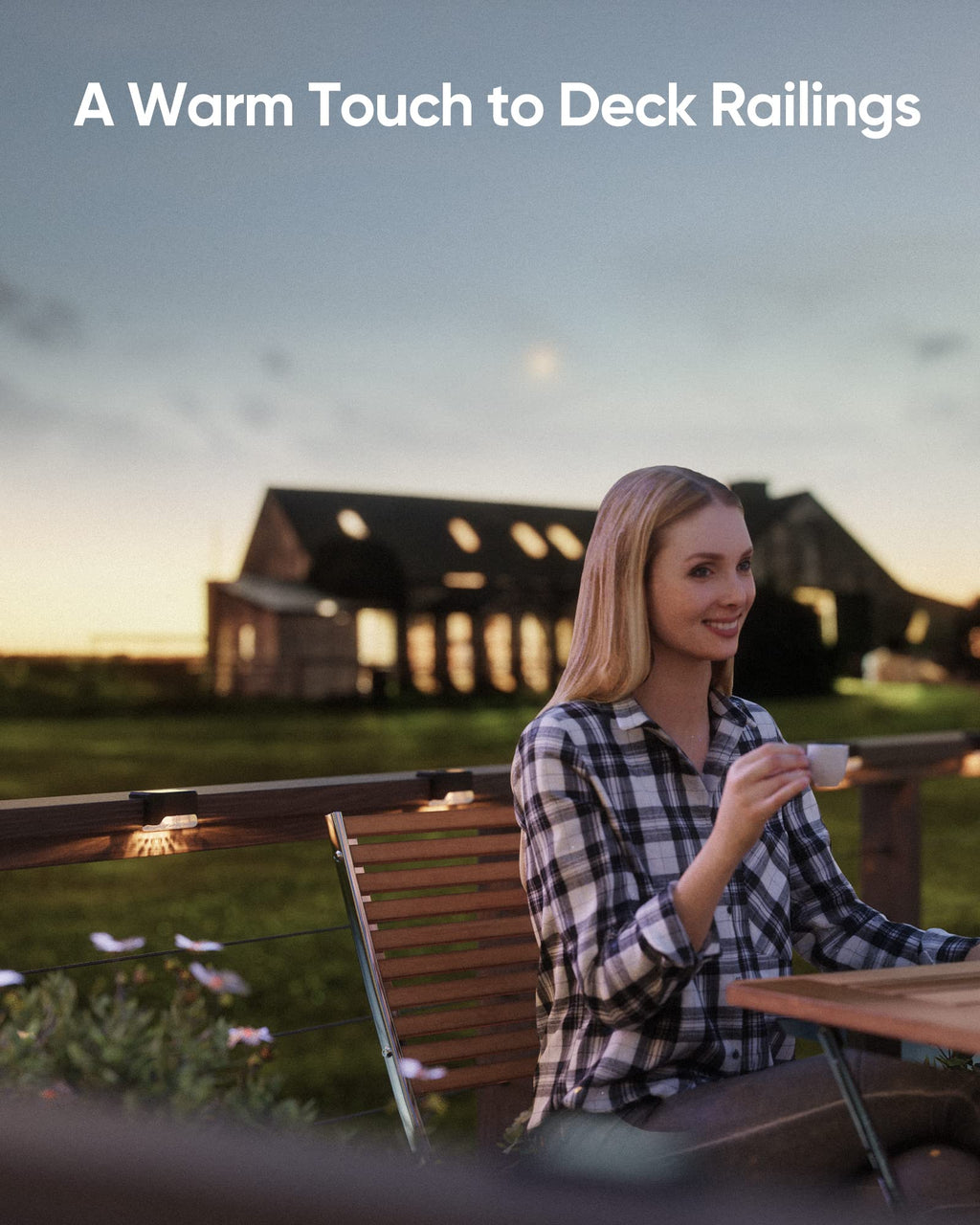 16 Pacco Luci da Deck Solari - Luci LED Impermeabili per Recinzione da Giardino, Terrazza, Scale, Nero