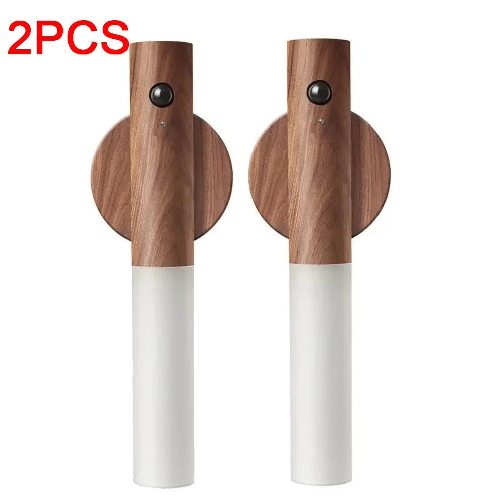 Lampada da Parete Magnetica in Legno per un'Ambiente Calda