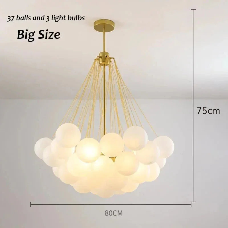Lampadario Karlene con Palline Opache
