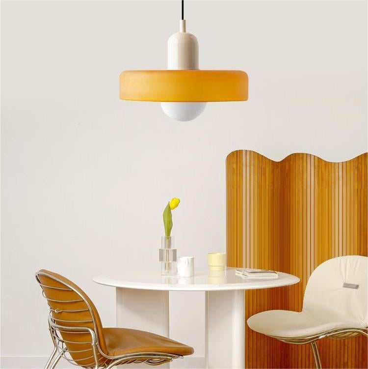 Lampada a sospensione in vetro colorato - BauLume