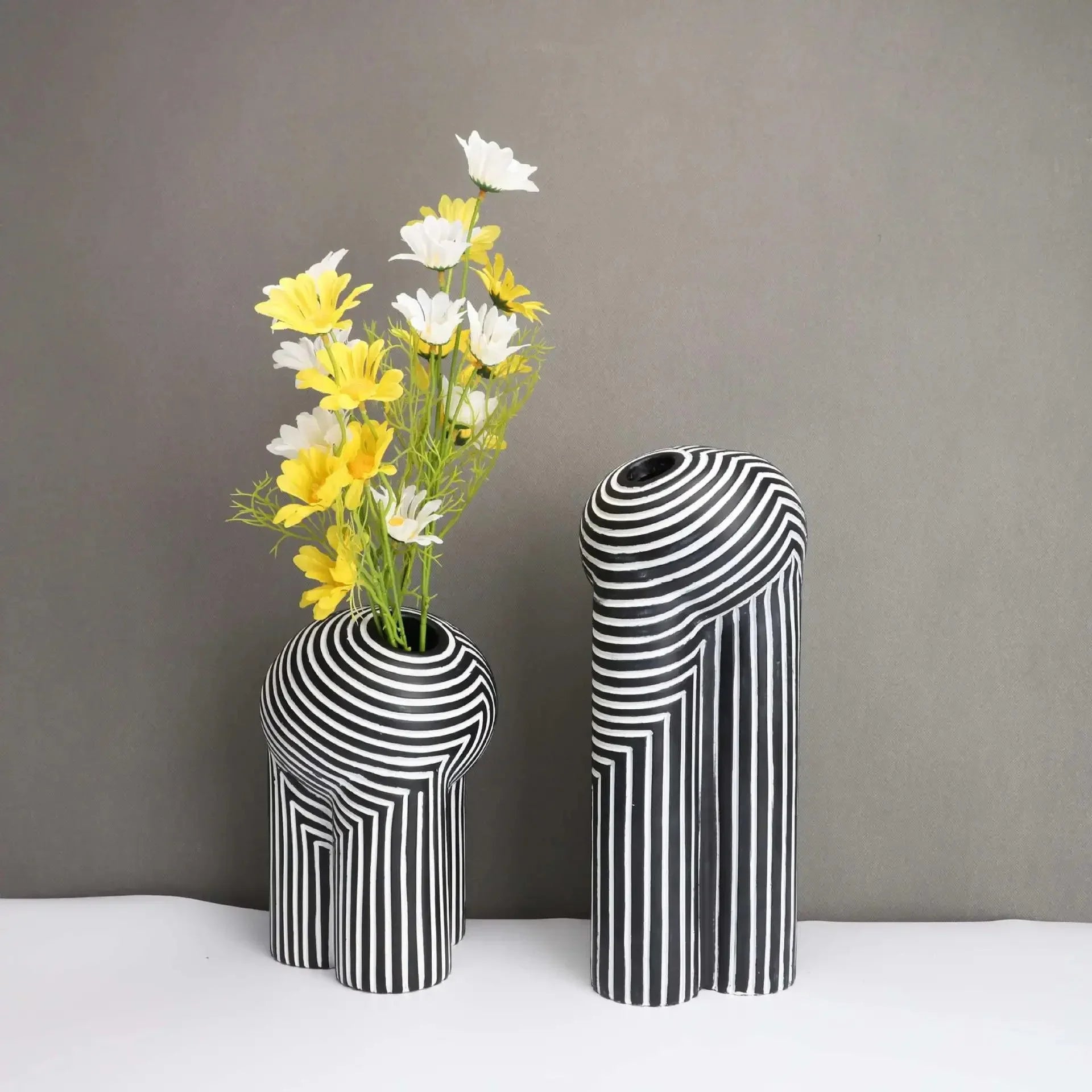 Collezione di Vasi Noir & Blanc