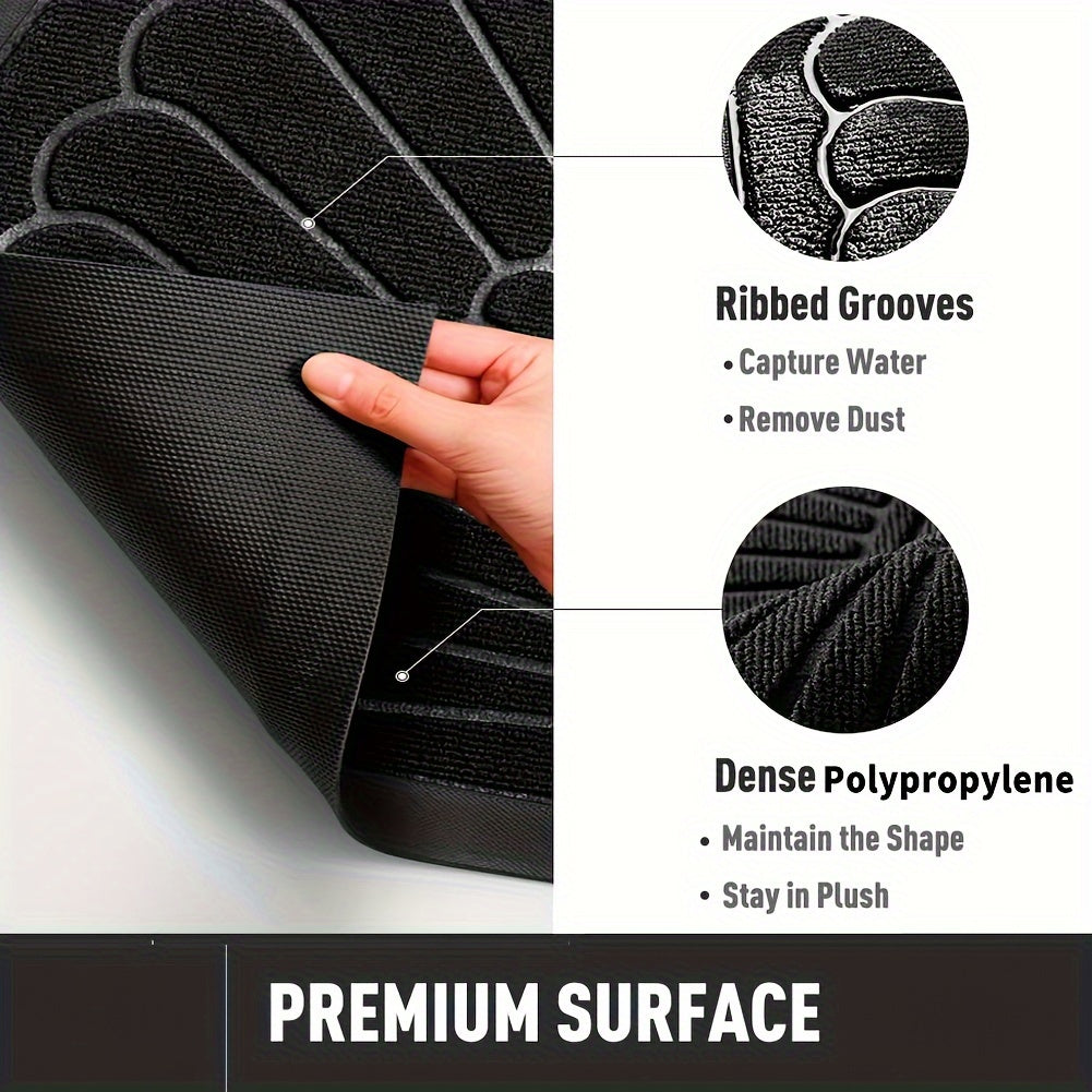 Tappeto in gomma sostenibile - Design semicircolare per esterni e interni