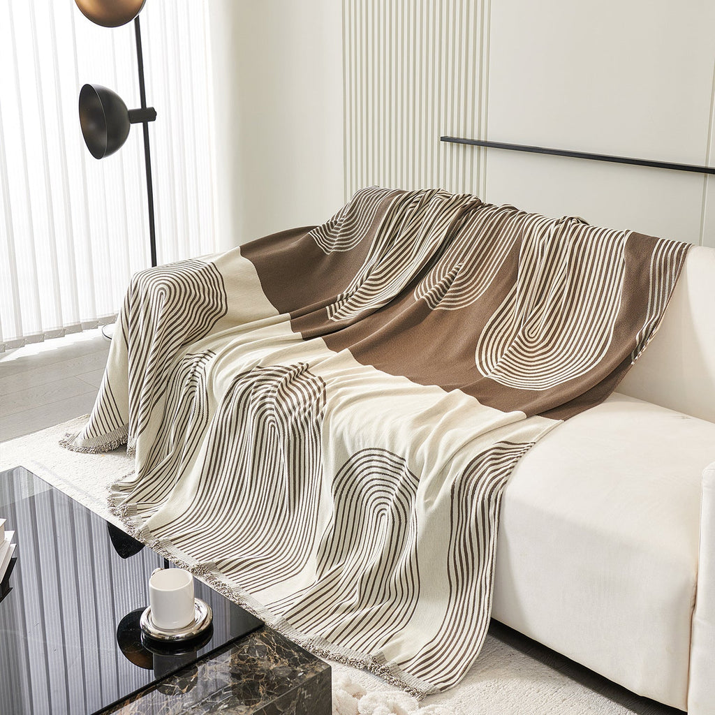 Voryx | Copertura per Divano in Chenille con Design a Motivo Arco per Case Pet-Friendly in Diverse Dimensioni
