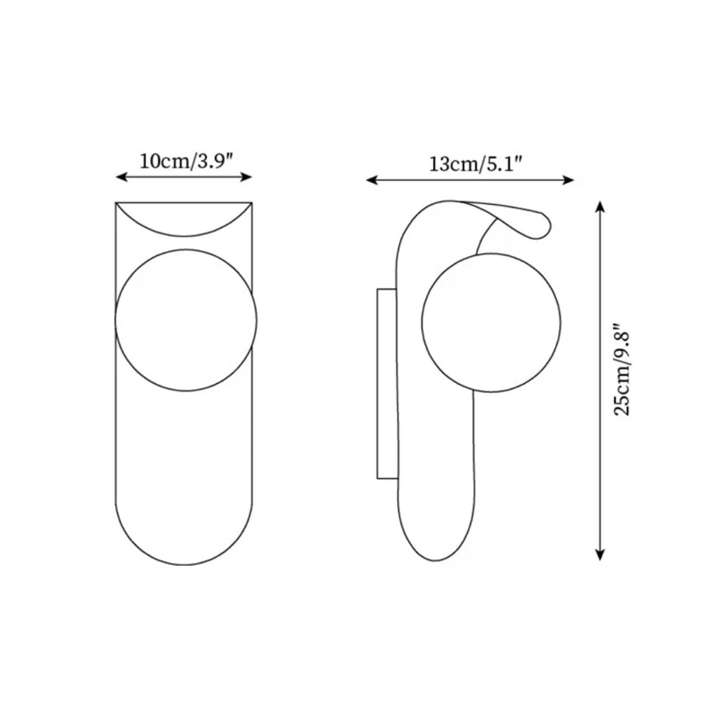 Icar - Lampada da parete LED scandinava