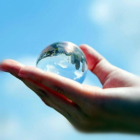 Sphera - Obiettivo fotografico con sfera di cristallo